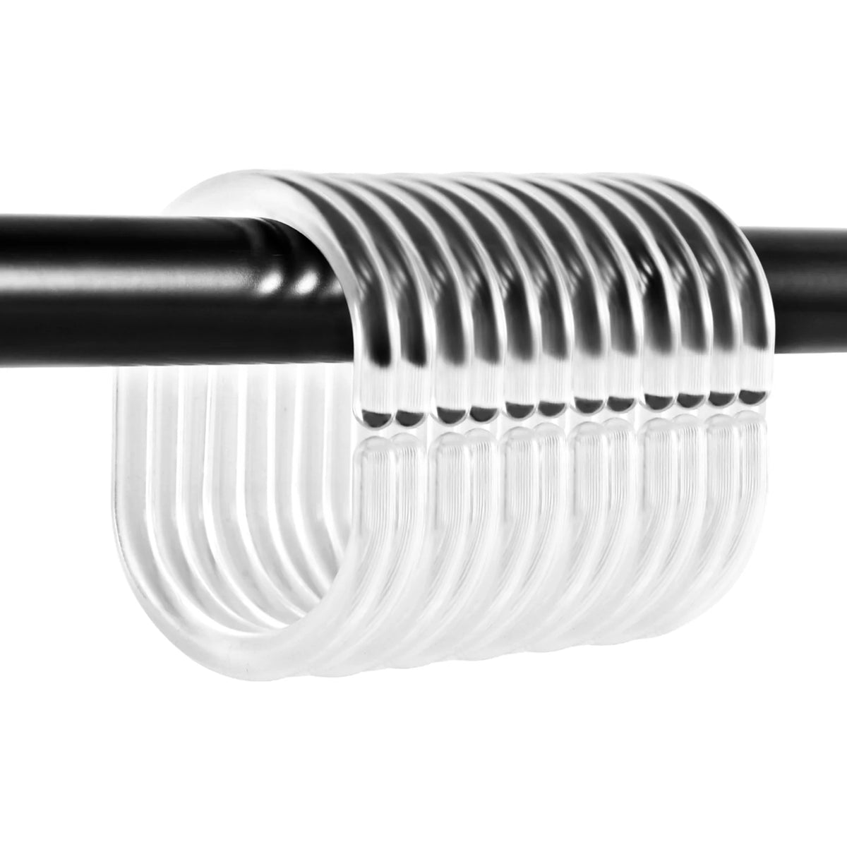 anneaux rideau moderne blanc opaques 24 pièces plastique drapé suspension chambre