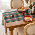 chemin table carreaux écossais vert rouge noël classique halloween pâques action grâce mariage coachellaRGBOpaque