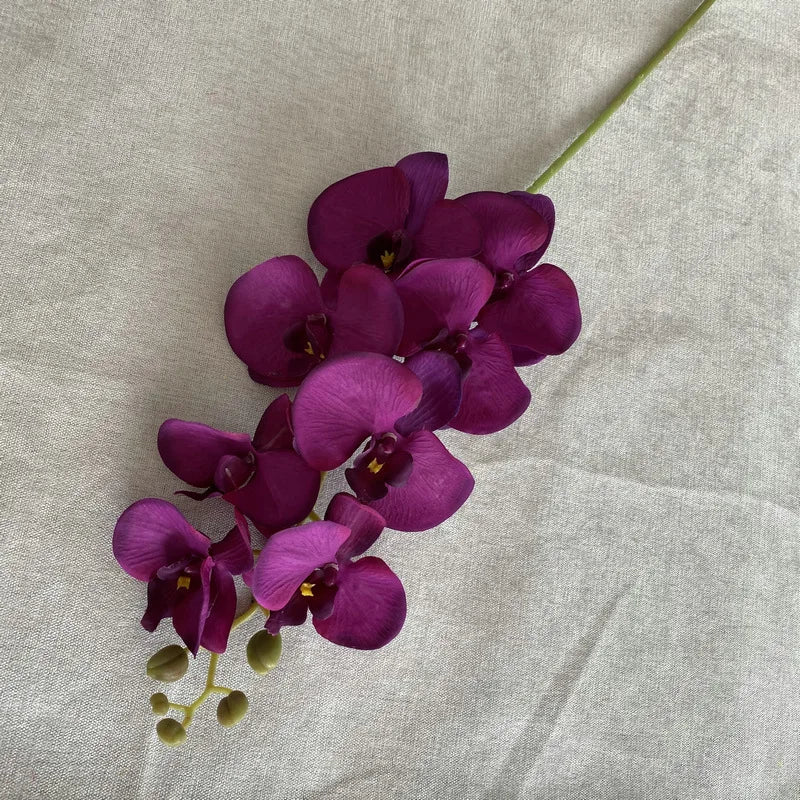 décoration intérieure orchidée rouge artificielle velours moderne mariage chambre salon