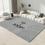 tapis moderne gris clair taches noires résistant décoloration polyester doux solintérieur
