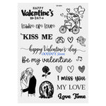 bougies blanc amour saint valentin moderne décoratif symboles textes imprimes opaques