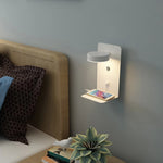 lampe murale moderne étagère usb noir blanc minimaliste chambre couloir