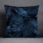 taies d'oreiller géométriques polyester bleu gris moderne maison 45x45cm non toxique respectueux environnement