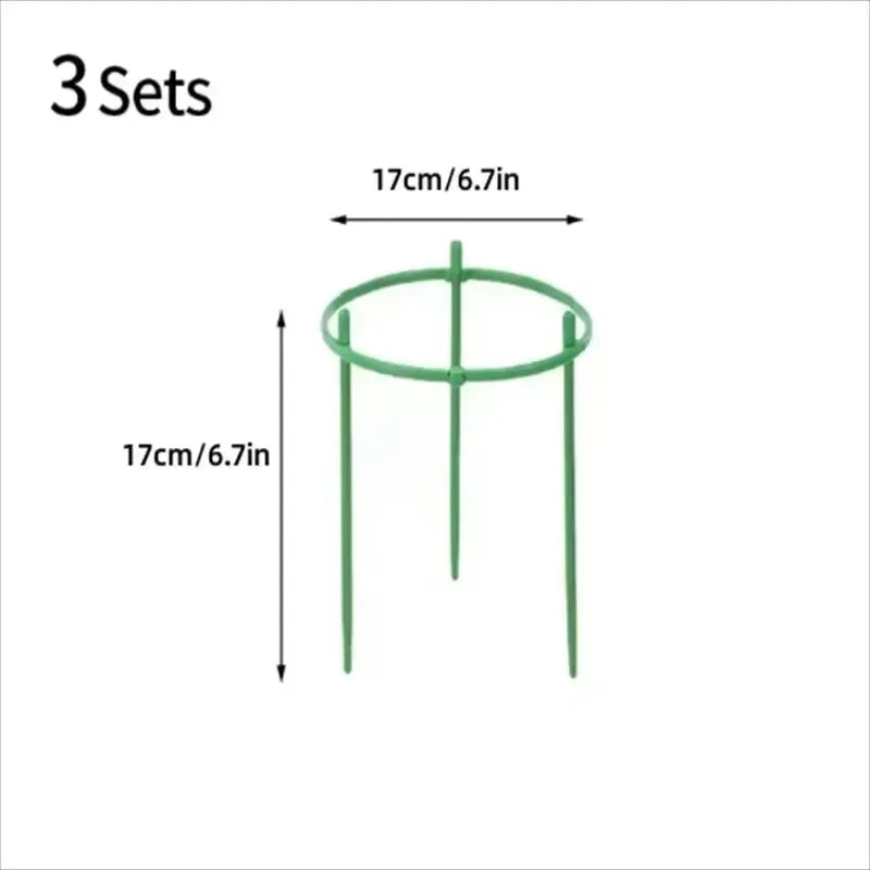 Support plante vert rond lisse moderne connecteurs plantes grimpantes 12pcs