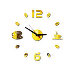 horloge murale moderne décoration horloge numérique rouge noir doré argent éléments détachables assemblage facile