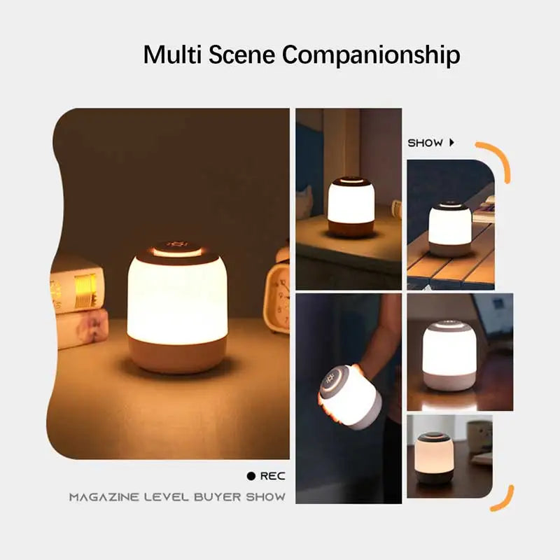 lampe table rechargeable led blanc cassé luminosité réglable moderne minimaliste chambre cuisine camping