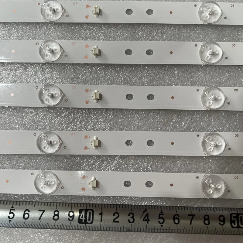 bande led argentée moderne 1082mm connecteurs réutilisable aluminium translucent