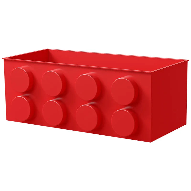 boîtes rangement magnétiques rouge bleu jaune blocs lego moderne fixations magnétiques almacenamiento organizador porta