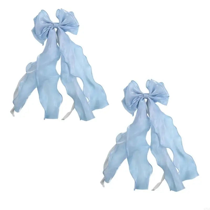rubans décoratifs ondulés plissés élégants moderne rideaux bleu clair noir rose pâle