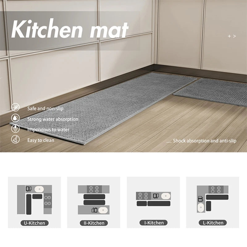 tapis bain antidérapant microfibre gris clair texture moderne absorbant environnement salle bain