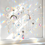kits diy suncatchers bijoux cristaux irisés argentés formes géométriques bohèmes artisanal décoratif