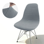 Housse chaise moderne rose clair rayures horizontales élasthanne polyester adjustable banquets mariage