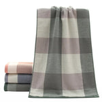 serviettes main coton absorbantes séchage rapide noël carreaux classiques vert gris rose