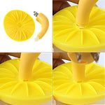 veilleuse led forme champignon jaune moderne adhésif base rainurée prise intégrée chambre salle bain