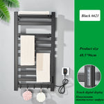 radiateur serviettes électrique acier inoxydable blanc noir moderne thermostatique touchscreen chauffage fibre carbone ipx4
