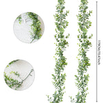 guirlande eucalyptus artificielle fleurs blanches decoration mariage exterieur vert rose