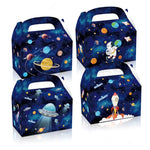 boîtes bonbons système solaire planètes astronautes sacs cadeaux enfants anniversaire noël mariage illustration