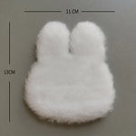 coussins décoratifs fourrure animaux rose clair blanc moderne doux lapin chat nuage