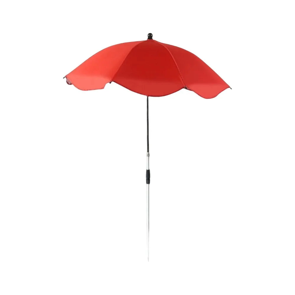 parasol télescopique réglable fibre végétale 65cm moderne noir bleu rose rouge vert orange violet