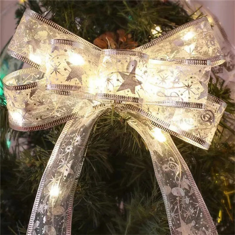 ruban lumineux or blanc multicolore étoiles motifs floraux décoratif festif 10m 5m 2m 100led