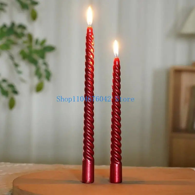 bougies spirales rouges dorées bleues vertes blanches modernes boîte rangement anniversaire 20cm 25cm
