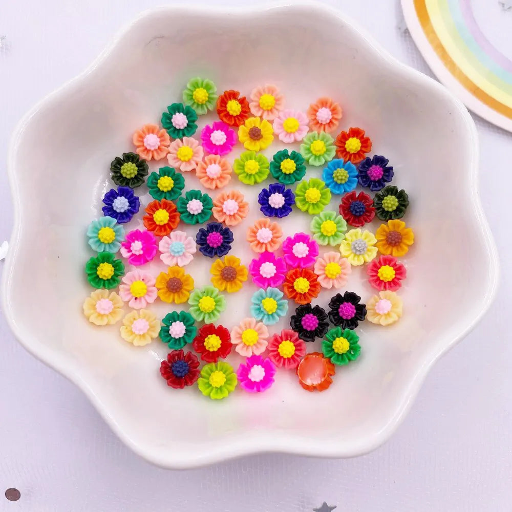 résine multicolores fleurs détaillées décoratives bricolage artisanal mariage anniversaire noël