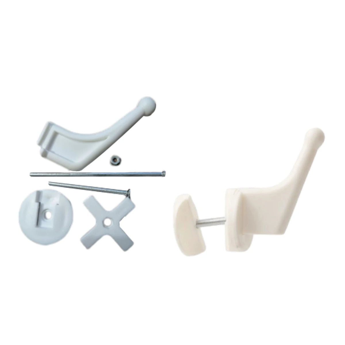 crochet mural blanc moderne crochets bague fixation vis écrous salle bain utilisation multiple durable