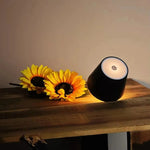 lampe table tactile noir charge usb couleurs gradation continue moderne abs