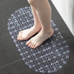 tapis bain antidérapant transparent points couleur ventouses sous structure bosses circulaires moderne minimaliste