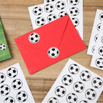 stickers adhésifs football noirs blancs verts 3cm moderne sportifs chambre enfants anniversaire fête