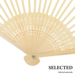 éventail artisanal traditionnel motifs floraux bambou naturel métalliques fixations manuelles porte fanette crafting matériaux