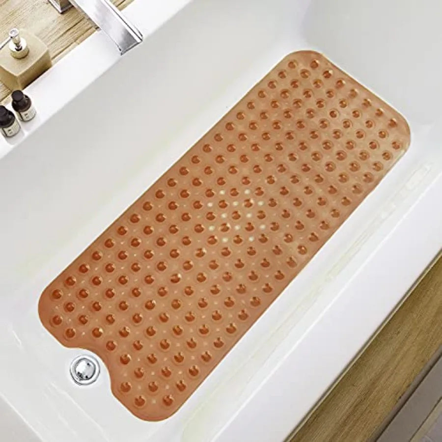 tapis bain moderne 39x16 pouces texture 200 bosses antidérapant transparent adhésif salle bain