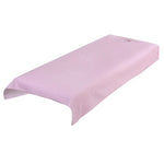 drap table massage uni imperméable marron blanc violet vert moderne spa relaxation face trous
