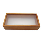 boîte ombre bois clair cadre photo dried flowers frame rectangle transparent