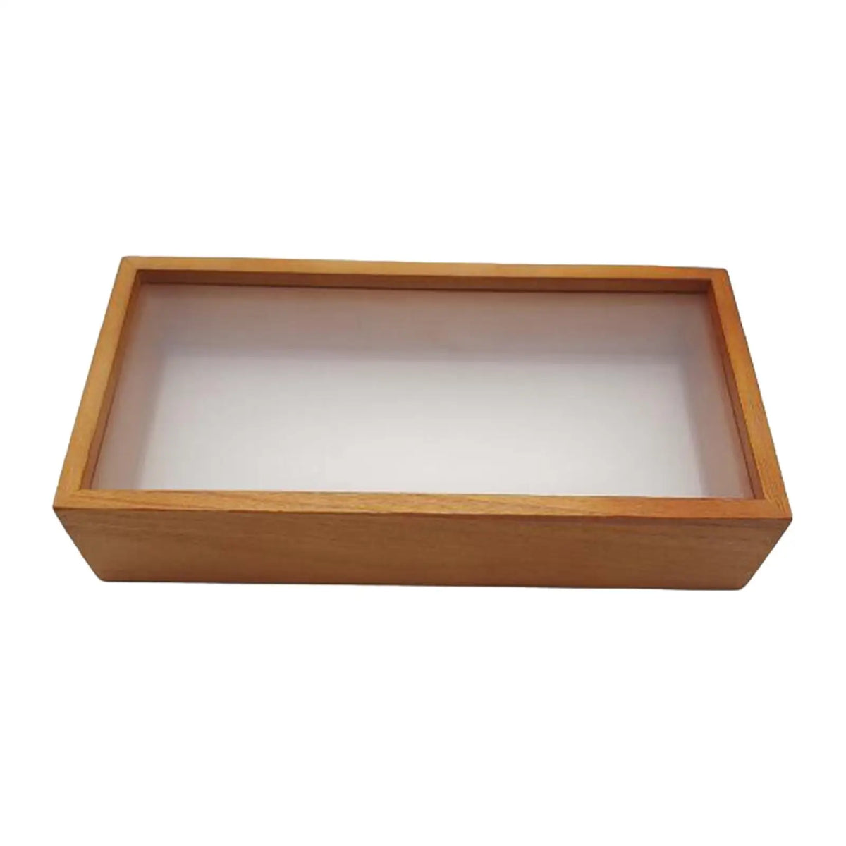 boîte ombre bois clair cadre photo dried flowers frame rectangle transparent