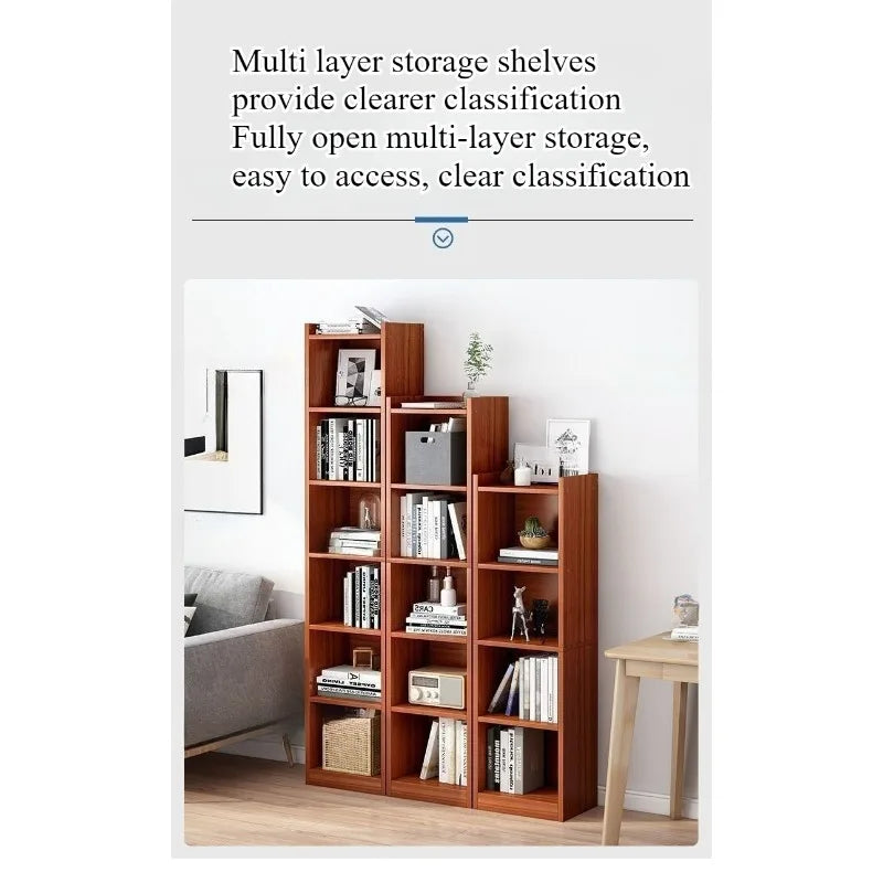 étagère bois moderne minimaliste niveaux blanc brun chambre salon bibliothèque rangement