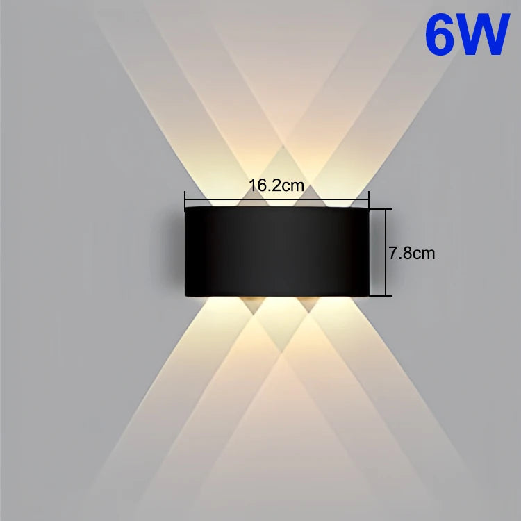 applique murale moderne led noir jaune lumiere mur triangulaire minimaliste fixee mur points lumineux