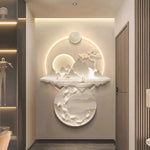 Applique murale LED moderne avec paysage peinture pour salon