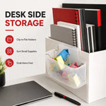 organisateur porte réfrigérateur transparent clips compartiments rangement PP PS moderne pratique