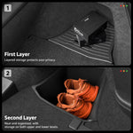 bac rangement latéral noir tpe extensible antirouille coffre voiture yl horizontal rayures
