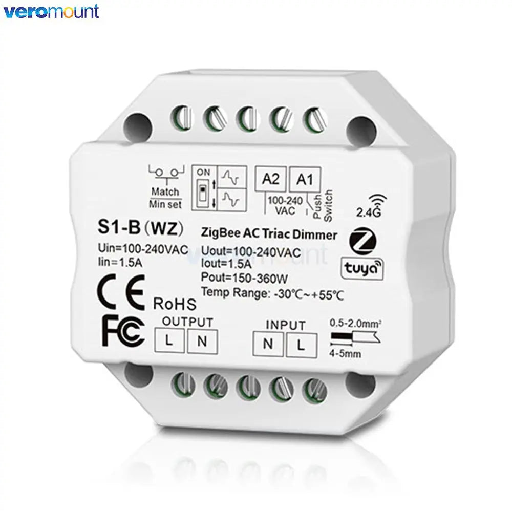 interrupteur lumière intelligent blanc moderne minimaliste zigbee wifi alexa google assistant
