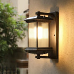 lampe murale transparente noir classique éclairage cuisine chambre salle manger fixée mur led 16w