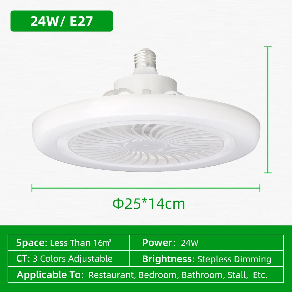 ventilateur lumière blanc moderne télécommande led vis fixations chambre salon