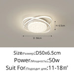 plafonnier led rond moderne cristaux blanc noir marron lampe intérieur élégante