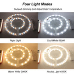 Panneau led blanc circulaire moderne aimant télécommande 60w 72w 80w 100w