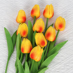 tulipes artificielles orange jaune bleu rose blanc modernes extérieures 10 pièces