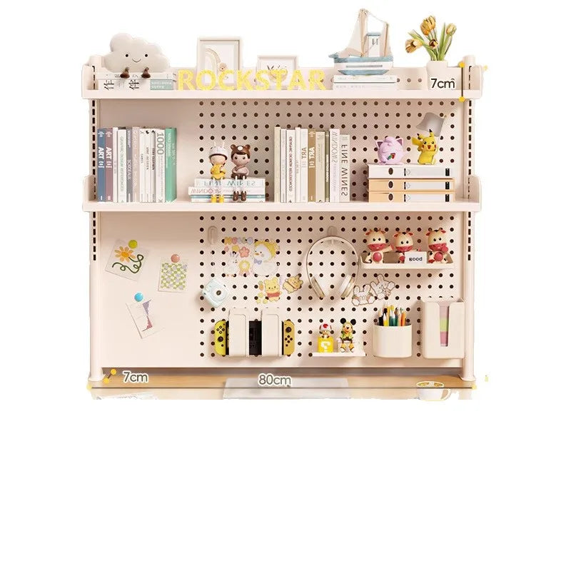 étagère murale modulaire métal blanc porte crayons support objets moderne