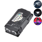 lampe torche rechargeable led noire aimantée rotative camping 10w intense modifiable moderne robuste