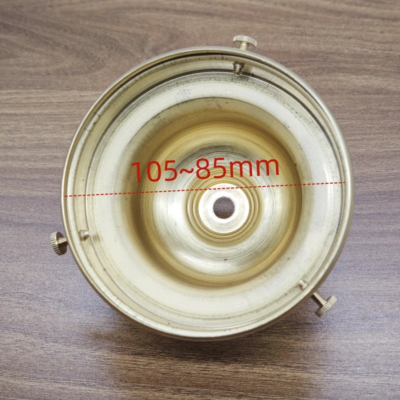 socle lampe doré lisse opaque classique fixations brasure laiton haute qualité
