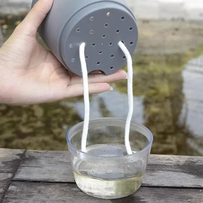 Pot auto arrosant hydroponique moderne transparent double couche coton succulenteintérieur déco jardin